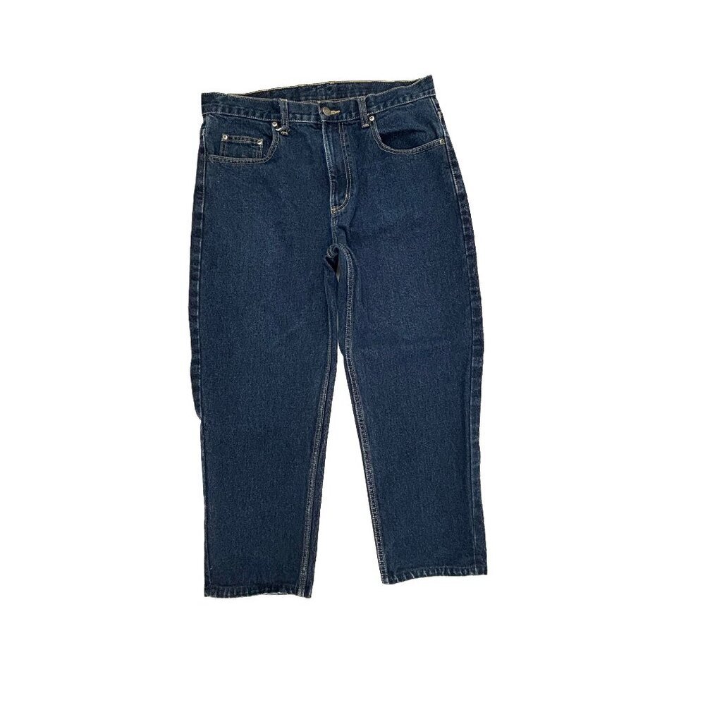Members Mark‎ Straight Leg Men's size 34x25 Dark Wash Blue Denim Jeans